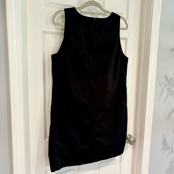 Karen Scott Black Sleeveless Jumper Dress Size M Pockets Classic - Picture 7 of 10